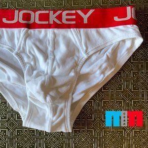 LOW CUT WHITE JOCKEY BRIEFS (SMALL)